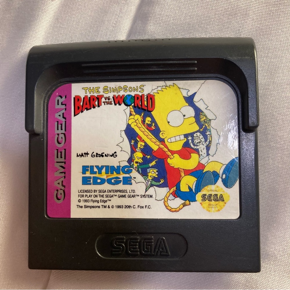 SEGA game the simpsons Bart vs the world